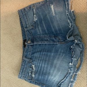 Denim shorts high waisted